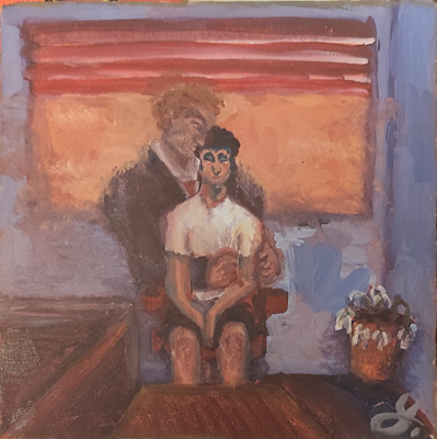 Yasin Gülten imzalı tablo — Yağlı Boya, 20×20 cm, 1.500 TL müzayede satışı