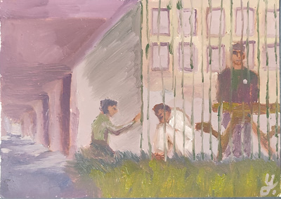 Yasin Gülten imzalı tablo — Karışık Teknik, 30×21 cm, 1.250 TL müzayede satışı