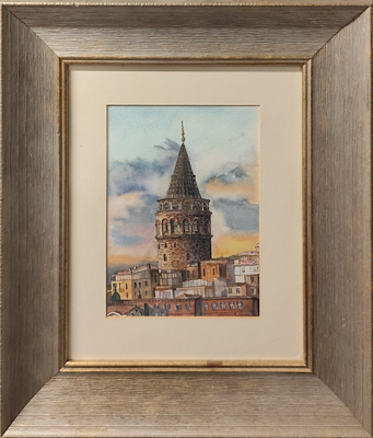 Yıdrıana Balynska imzalı tablo — Sulu Boya, 24×18 cm, 1.000 TL müzayede satışı