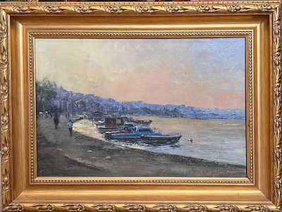 Davut Mansuri imzalı tablo — Yağlı Boya, 36×54 cm, 14.000 TL müzayede satışı