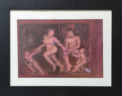 Coşkun Çulcu imzalı tablo — Karışık Teknik, 30×42 cm, 3.500 TL müzayede satışı