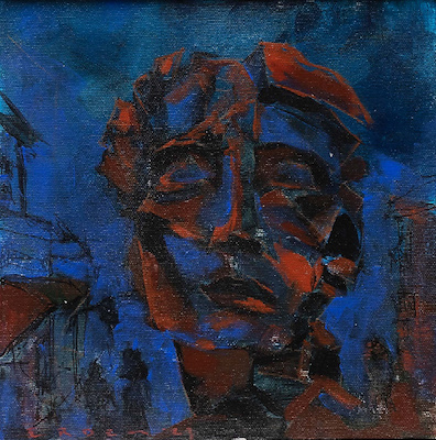 Erdem Oğuz imzalı tablo — Akrilik Boya, 25×25 cm, 3.000 TL müzayede satışı