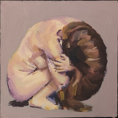 Beste Korkmaz imzalı tablo — Yağlı Boya, 15×15 cm, 1.250 TL müzayede satışı