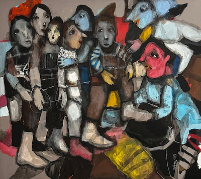 Ayhan Taşkıran imzalı tablo — Yağlı Boya, 80×87 cm, 85.000 TL müzayede satışı