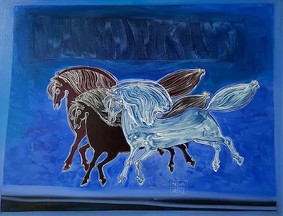 Süleyman Saim Tekcan imzalı tablo — Yağlı Boya, 70×90 cm, 243.000 TL müzayede satışı