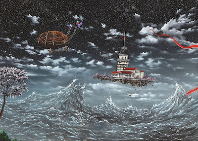 Serdar Akkılıç imzalı tablo — Yağlı Boya, 100×140 cm, 94.000 TL müzayede satışı