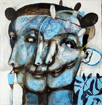 Ayhan Taşkıran imzalı tablo — Yağlı Boya, 42×42 cm, 64.000 TL müzayede satışı