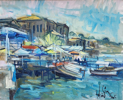 Fahri Sümer imzalı tablo — Yağlı Boya, 40×50 cm, 36.000 TL müzayede satışı