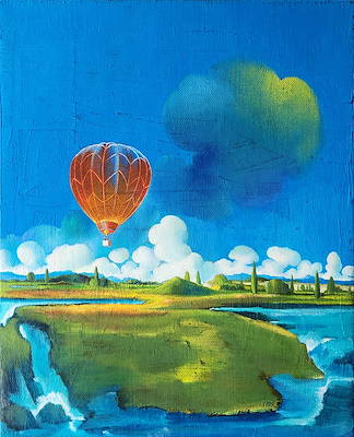 Barış Sarıbaş imzalı tablo — Yağlı Boya, 41×33 cm, 24.000 TL müzayede satışı