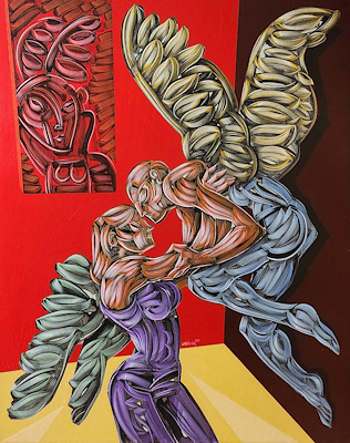 Erhan Lanpir imzalı tablo — Yağlı Boya, 110×90 cm, 68.000 TL müzayede satışı