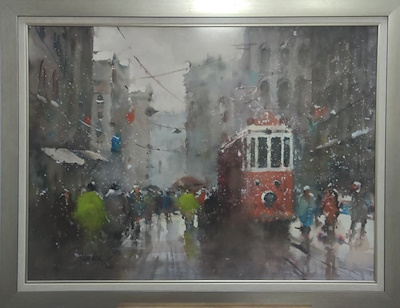 Orhan Gürel imzalı tablo — Yağlı Boya, 70×93 cm, 10.000 TL müzayede satışı
