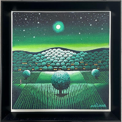 Adil Ocak imzalı tablo — Yağlı Boya, 35×35 cm, 8.000 TL müzayede satışı