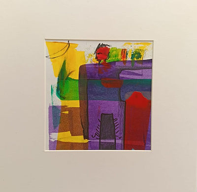 Erdinç Babat imzalı tablo — Akrilik Boya, 17×16 cm, 3.000 TL müzayede satışı