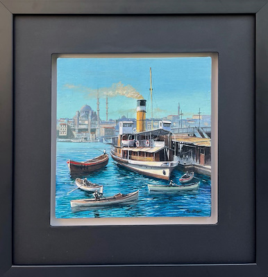 Murat Tefek imzalı tablo — Yağlı Boya, 30×30 cm, 15.000 TL müzayede satışı