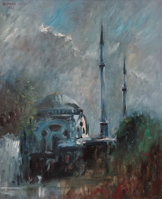 Mustafa Asım imzalı tablo — Yağlı Boya, 55×45 cm, 12.000 TL müzayede satışı