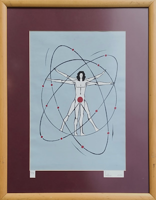 Turhan Selçuk imzalı tablo — Serigrafi, 50×35 cm, 15.000 TL müzayede satışı