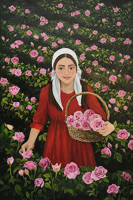 Berrak İşcan imzalı tablo — Yağlı Boya, 50×35 cm, 8.000 TL müzayede satışı