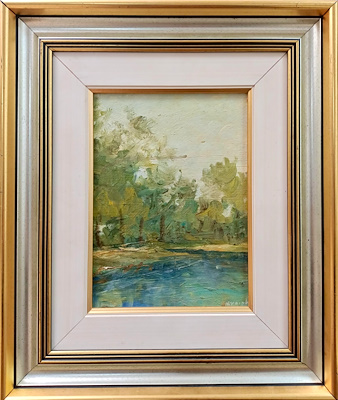 Nebahattin Yasakul imzalı tablo — Yağlı Boya, 24×16 cm, 12.000 TL müzayede satışı