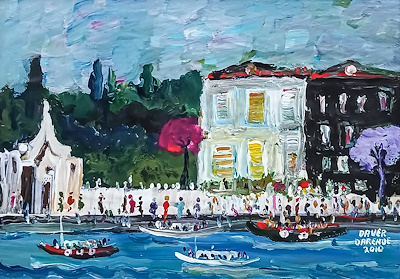 Daver Darende imzalı tablo — Yağlı Boya, 20×28 cm, 12.000 TL müzayede satışı