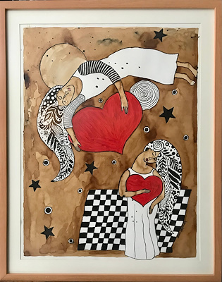 Boby Gruncha imzalı tablo — 65×50 cm, 8.000 TL müzayede satışı
