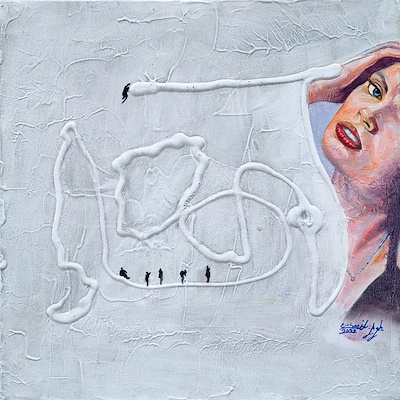 Saeed Aghanejad imzalı tablo — Yağlı Boya, 30×30 cm, 1.750 TL müzayede satışı