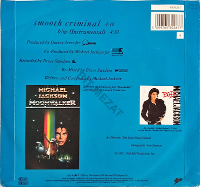 MICHAEL JACKSON / SMOOTH CRIMINAL-K 7 P 7-8 | Bit Mezat