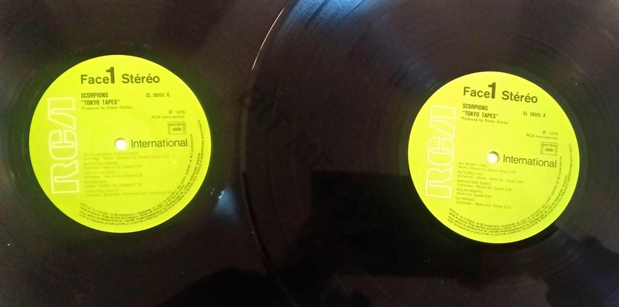 SCORPIONS/TOKYO TAPES (2 PLAK)-K 6-7 PLAKLAR 8 AÇILIR KAPAK ,KAPAK