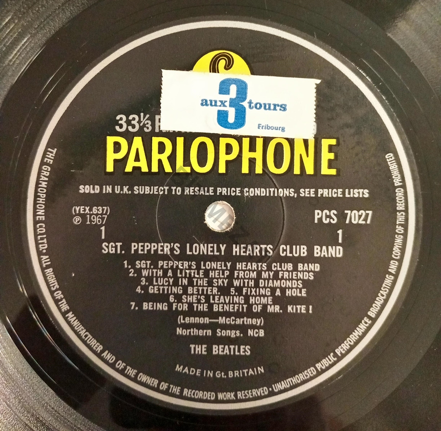 THE BEATLES/SGT.PEPPER'S LONELY HEARTS CLUB BAND-K 6 P 7 PLAK HER