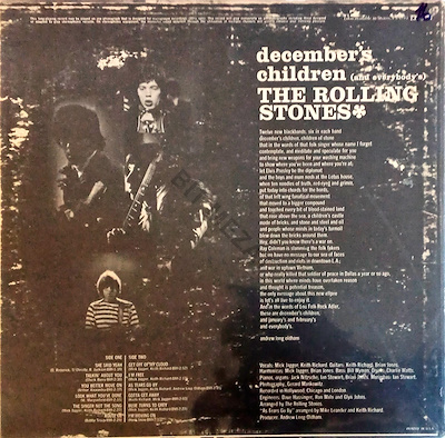 THE ROLLING STONES / DECEMBER'S CHILDREN-K 6 P 6 PLAK HER İKİ
