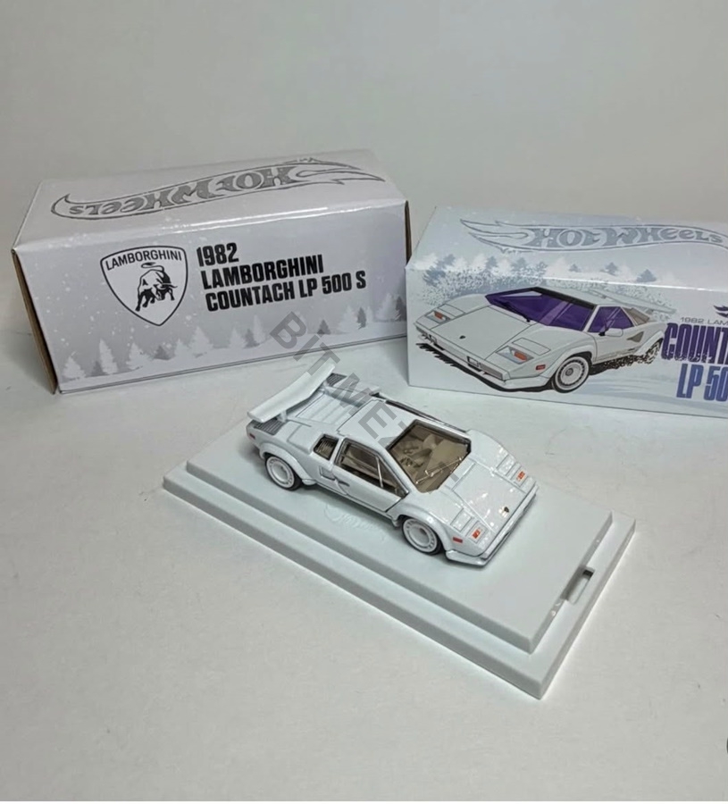 Hot Wheels 'RLC' 1982 Lamborghini Countach LP 500 S - 1/64 ölçek