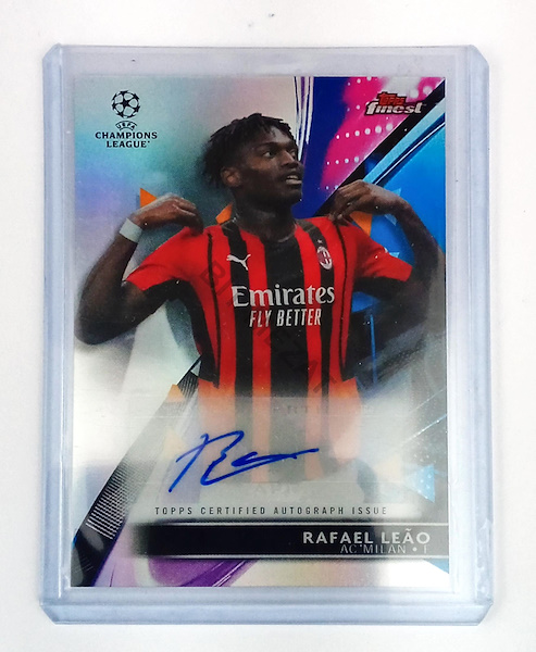 Topps Finest Autograph, AC Milan Futbolcusu Rafael Leão, İmzalı