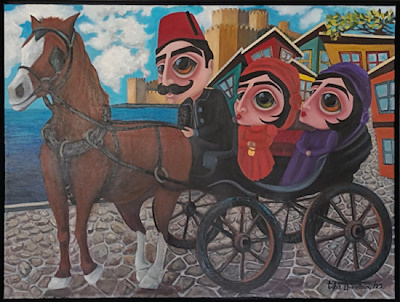Tuğba Demetriou imzalı tablo — Yağlı Boya, 90×120 cm, 55.000 TL müzayede satışı