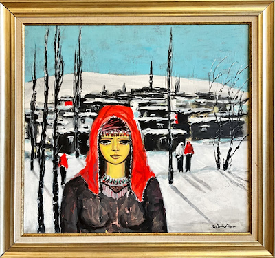 Sabri Akça imzalı tablo — Yağlı Boya, 70×65 cm, 45.000 TL müzayede satışı