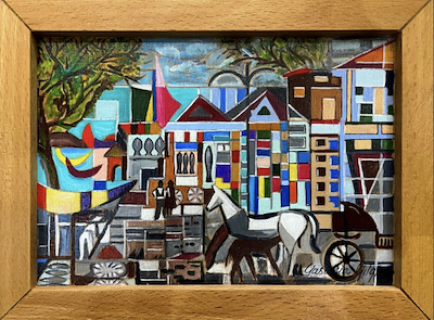Yasemin Çılgın imzalı tablo — Akrilik Boya, 13.5×19.5 cm, 3.000 TL müzayede satışı