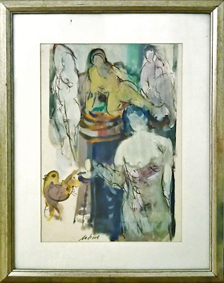 Mehmet Özel imzalı tablo — Yağlı Boya, 47×33 cm, 5.000 TL müzayede satışı