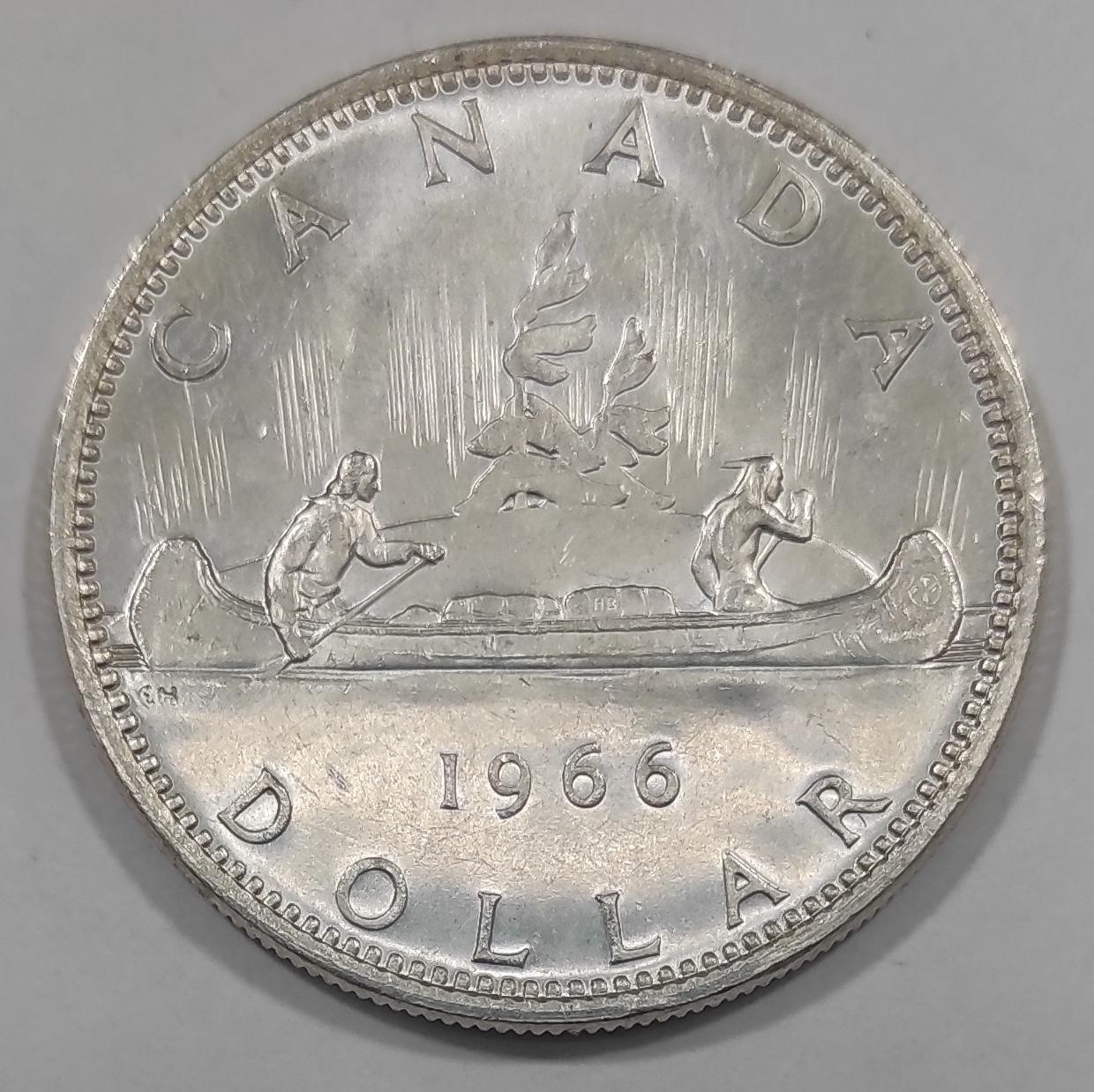 1966 YILI KANADA 1 DOLAR GÜMÜŞ ÇİLALTI-24.00 GRAM | BANKNOTE TIME