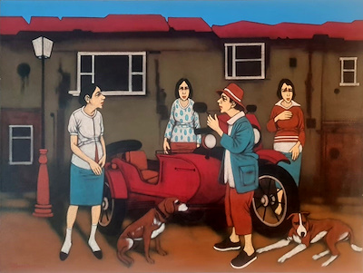 Orhan Umut imzalı tablo — Akrilik Boya, 90×120 cm, 220.000 TL müzayede satışı