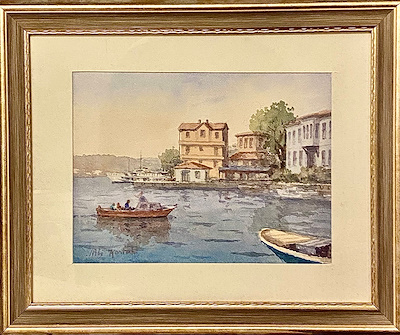 Ali Kartal imzalı tablo — Sulu Boya, 22×30 cm, 9.500 TL müzayede satışı