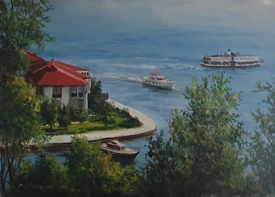 Faramarz Mokhtarpour imzalı tablo — Yağlı Boya, 70×100 cm, 10.000 TL müzayede satışı