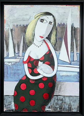 Nermin Alpar imzalı tablo — Yağlı Boya, 70×100 cm, 37.500 TL müzayede satışı