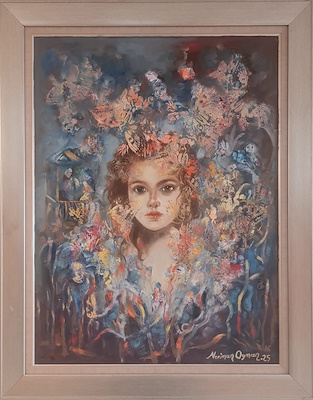 Neriman Oyman imzalı tablo — Yağlı Boya, 60×80 cm, 100.000 TL müzayede satışı
