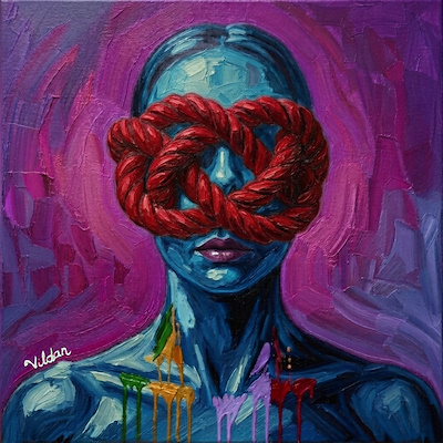 Vildan Altınkaya imzalı tablo — Akrilik Boya, 60×60 cm, 7.000 TL müzayede satışı