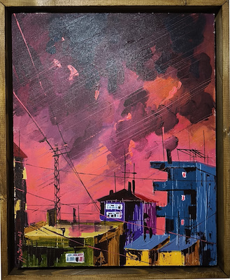 İbrahim Gündem imzalı tablo — Yağlı Boya, 50×30 cm, 9.000 TL müzayede satışı