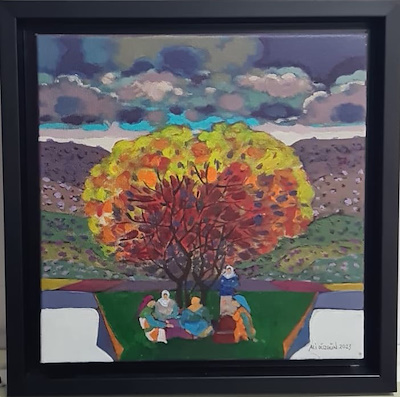 Ali Düzgün imzalı tablo — Akrilik Boya, 30×30 cm, 12.500 TL müzayede satışı