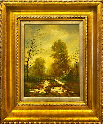 Agop Egoyan imzalı tablo — Yağlı Boya, 30×24 cm, 16.000 TL müzayede satışı