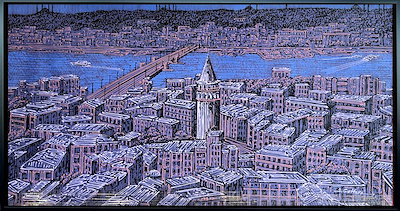 Javad Gaffari imzalı tablo — Akrilik Boya, 80×150 cm, 16.000 TL müzayede satışı
