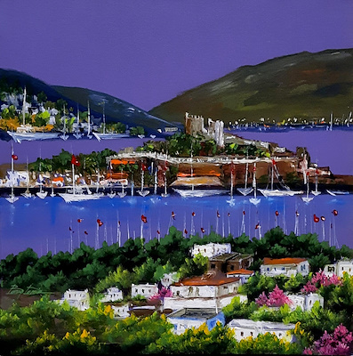 Barış Demir imzalı tablo — Akrilik Boya, 45×45 cm, 11.000 TL müzayede satışı