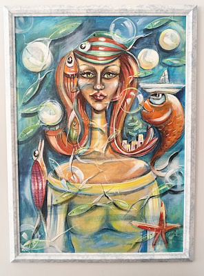 Çiçek Şahinkaya imzalı tablo — Akrilik Boya, 50×70 cm, 2.000 TL müzayede satışı