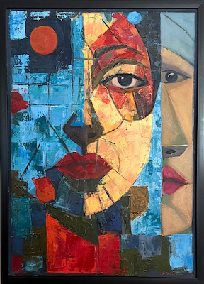 Cemile Asadova imzalı tablo — Yağlı Boya, 50×70 cm, 9.000 TL müzayede satışı