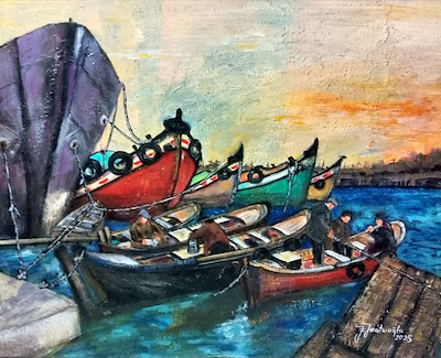 Fulya Saatçioğlu imzalı tablo — Akrilik Boya, 40×50 cm, 2.500 TL müzayede satışı